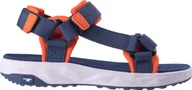 Buty dla dziewczynek - hitec Dziecięce sandały Hi-tec TOREC JRB navy/orange rozmiar 33 - miniaturka - grafika 1