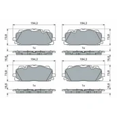 Klocki hamulcowe - Klocki hamulcowe - komplet BOSCH 0 986 424 945 - miniaturka - grafika 1