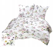 Pościel - pościel bawełna deLUX 140x200 + 1 poszewka B 405-1 jabłonka biała - miniaturka - grafika 1