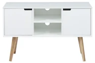 Kredensy - AC Design Furniture 60639 kredens mariela drzwi, 2 sztuki, dno 1 sztuki drewno, 96 x 38 x 62,5 cm, biały 60639 - miniaturka - grafika 1