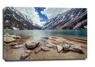 Gaube Lake Francja piereneje - obraz na płótnie Wymiar do wyboru: 30x20 cm - Obrazy i zdjęcia na płótnie - miniaturka - grafika 1