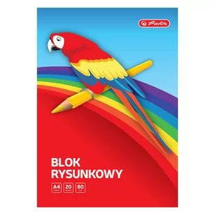 Herlitz Blok Rysunkowy A4/20 Kartek Herlitz 80g - Szkolne artykuły papiernicze - miniaturka - grafika 2