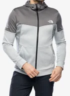 Bluzy sportowe męskie - Bluza polarowa The North Face Ma Full Zip Fleece - grey/pearl - miniaturka - grafika 1