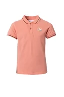 Koszulki jeździeckie - Koszulka polo techniczna HORZE Sohra 24SS młodzieżowa różowa, rozmiar: 134-140 - miniaturka - grafika 1
