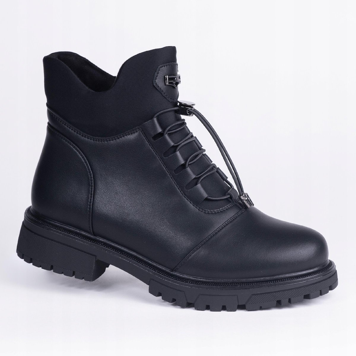 Botki śniegowce damskie GOODIN GD-LH-2008 ściągacz ocieplane czarne 41