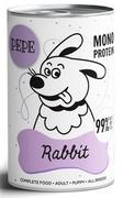 Mokra karma dla psów - PZ Pepe Karma Mokra dla psa z królikiem 100% 400g - miniaturka - grafika 1