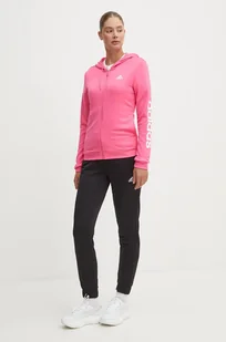 adidas dres Essentials damski kolor różowy IW8633 - Dresy damskie - miniaturka - grafika 1