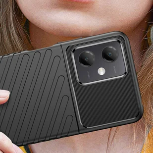 Thunder Case etui Xiaomi Poco X5 5G / Redmi Note 12 5G silikonowy pancerny pokrowiec czarne - Etui i futerały do telefonów - miniaturka - grafika 5