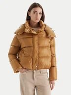 Kurtki damskie - Patrizia Pepe Kurtka puchowa 2O0050/A9M0-B847 Beżowy Regular Fit - miniaturka - grafika 1