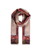 Apaszki i szaliki damskie - Guess Szal AW5445 POL01 Beżowy - miniaturka - grafika 1