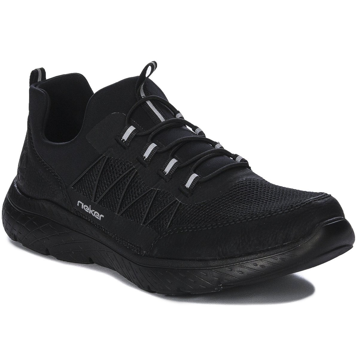 Rieker Sneakersy półbuty damskie Czarne-37