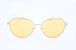 Okulary JIMMY CHOO ELLO-S-DYG. Okulary przeciwsłoneczne, Kolor złoty. Kobieta. - Okulary przeciwsłoneczne - miniaturka - grafika 1