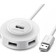 Huby USB - Hub UGREEN CR106, Adapter 4w1, 4xUSB, 1m (biały) - miniaturka - grafika 1