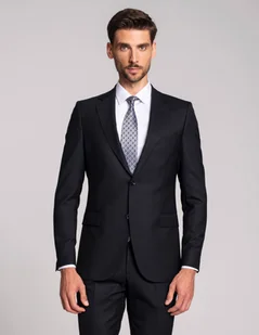 marynarka rosolini 01 granatowy slim fit - Marynarki męskie - miniaturka - grafika 1