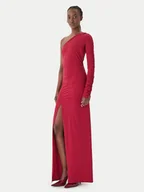 Sukienki - Patrizia Pepe Sukienka wieczorowa 2A3012/JZ26-R894 Bordowy Regular Fit - miniaturka - grafika 1