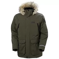 Kurtki męskie - Helly Hansen Męska kurtka Reine Parka Reine Parka, Zielony użyteczny, S - miniaturka - grafika 1