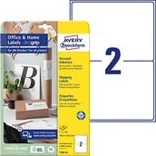 Etykiety samoprzylepne i bloki etykiet - Avery Zweckform Etykiety wysyłkowe białe A4 10 ark./op. 199,6 x 143,5 mm białe ZWECKFORM UltraGrip 7168.10.01 7168.10.01 - miniaturka - grafika 1