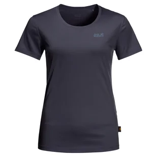 Damska Koszulka JACK WOLFSKIN TECH T W 1807121-1388 – Szary - Koszulki sportowe damskie - miniaturka - grafika 1