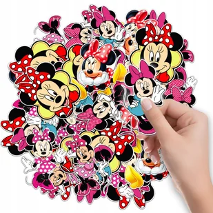 NAKLEJKI NA ZESZYT NALEPKA Z POSTACIAMI MYSZKI MINI MINNIE WZORY 6 SZT - Szkolne artykuły papiernicze - miniaturka - grafika 1