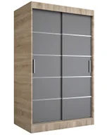Szafy - Przesuwna szafa 120 dąb sonoma + antracyt P0-C32 - miniaturka - grafika 1