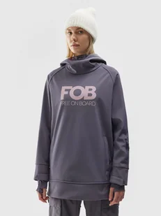 Kurtka snowboardowa damska 4F F161 middle grey L - Kurtki narciarskie - miniaturka - grafika 1