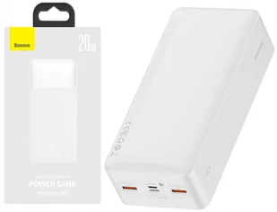 Baseus Power bank Bipow 20W 30000mAh biały - Powerbanki - miniaturka - grafika 1