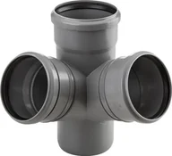 Odwodnienia, kanały i akcesoria - Wavin Czwórnik HT dwupłaszczyznowy 110x110x110x110/67 popiel sanitarny - miniaturka - grafika 1