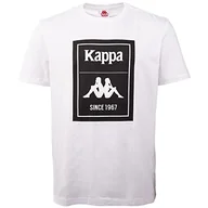 Koszulki męskie - Kappa Luis Men T-shirt męski, regularny krój, Bright White, S - miniaturka - grafika 1