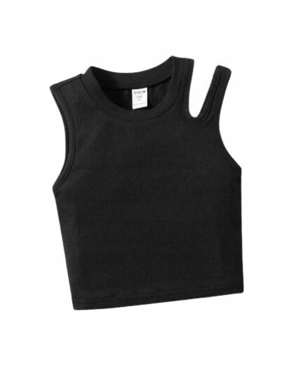 SHEIN TOP DZIEWCZĘCY PRĄŻKOWANY GŁADKI NA LATO 98-104 1DB