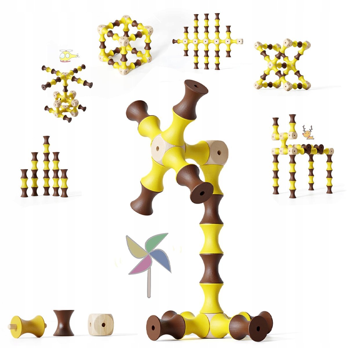 Edyfico TZJ201, zestaw konstrukcyjny dla dzieci, 61 elementów, od 3 lat