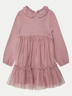 Sukienki i spódniczki dla dziewczynek - OVS Sukienka elegancka 2143163 Różowy Regular Fit - miniaturka - grafika 1