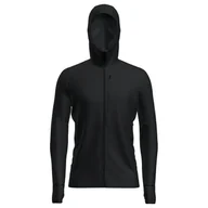 Bluzy męskie - Bluza męska Icebreaker Merino 260 Quantum IV LS Zip Hoodie Black M - miniaturka - grafika 1