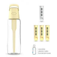 Butelki filtrujące - Szklana Butelka Filtrująca Dafi GLASS 0,6 Yellow Butter 4x Filtr - miniaturka - grafika 1