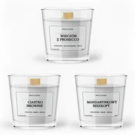 Świece - Zestaw trzech świec sojowych zapachowych 3x200ml - miniaturka - grafika 1