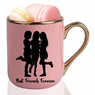 Kubki - KUBEK ELEGANT Róż Prezent Urodziny Imieniny BEST FRIENDS FOREVER Wzory - miniaturka - grafika 1