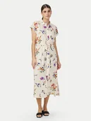 Sukienki - YAS Sukienka koszulowa Asina 26034003 Écru Regular Fit - miniaturka - grafika 1