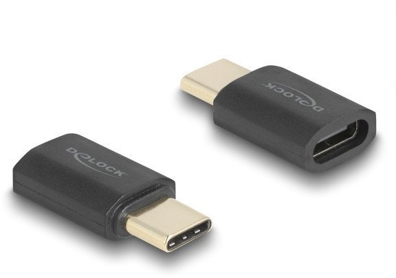 DeLOCK USB Adapter 40 Gbps USB Type-C PD 3.1 240 W port saver męski na żeński 8K 60 Hz 60237