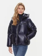 Kurtki damskie - Tommy Hilfiger Kurtka puchowa New York Gloss WW0WW40836 Granatowy Relaxed Fit - miniaturka - grafika 1