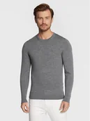Swetry męskie - Calvin Klein Sweter Superior K10K109474 Szary Regular Fit - miniaturka - grafika 1