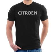 Koszulki męskie - Citro�n Citroen Retro Line White Logo Koszulka męska Czarny Medium - miniaturka - grafika 1