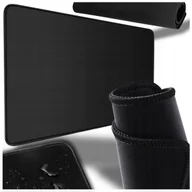 Podkładki pod mysz - PODKŁADKA POD MYSZ MYSZKĘ GAMINGOWA PODKŁADKA MATA NA BIURKO 35x25cm CZARNA - miniaturka - grafika 1