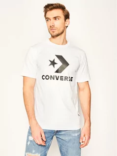 Koszulki męskie - Converse T-Shirt Star Chevron 10018568-A02 Biały Regular Fit - grafika 1