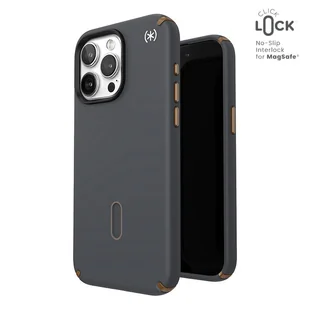 Speck Presidio2 Pro ClickLock & MagSafe - Etui iPhone 15 Pro Max (Charcoal Grey/Cool Bronze) - Etui i futerały do telefonów - miniaturka - grafika 1