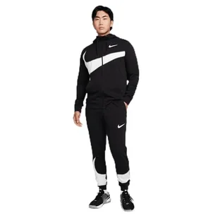 Nike Spodnie męskie M Nk Df FLC Pant Taper Energy, Black/Summit White, FB8577-010, L - Spodnie męskie - miniaturka - grafika 1