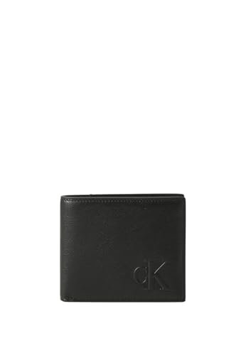 Calvin Klein Jeans Męskie portfele SCLPTD IMPRSSN BLLFL LV04G1072G, czarne (czarne), jeden rozmiar, czarny (czarny), Rozmiar Uniwersalny