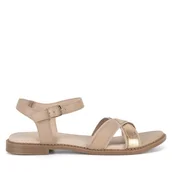 Sandały damskie - Sandały Lasocki EST-AFIONA-13 Beżowy - miniaturka - grafika 1
