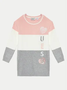 Guess Sukienka dzianinowa K4BK19 Z3FU0 Kolorowy Regular Fit - Sukienki i spódniczki dla dziewczynek - miniaturka - grafika 1