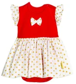 Body dla niemowląt - BODY SUKIENKA KRÓTKI RĘKAW BODOSUKIENKA Niemowlęce body bawełniane Rozm 62 - miniaturka - grafika 1