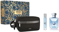 Zestawy kosmetyków damskich - Zestaw dla mężczyzn Versace Pour Homme Woda toaletowa 100 ml + Miniaturka Woda toaletowa 10 ml + Kosmetyczka (8011003893492) - miniaturka - grafika 1