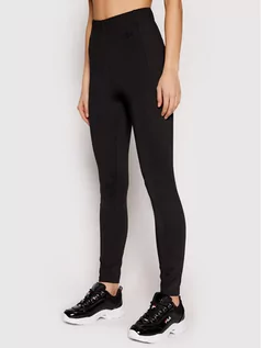 Spodnie damskie - Lacoste Legginsy XF3901 Czarny Slim Fit - grafika 1